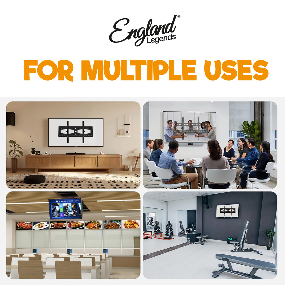 England Legends Fixed TV Wall Mount, EL-T4085